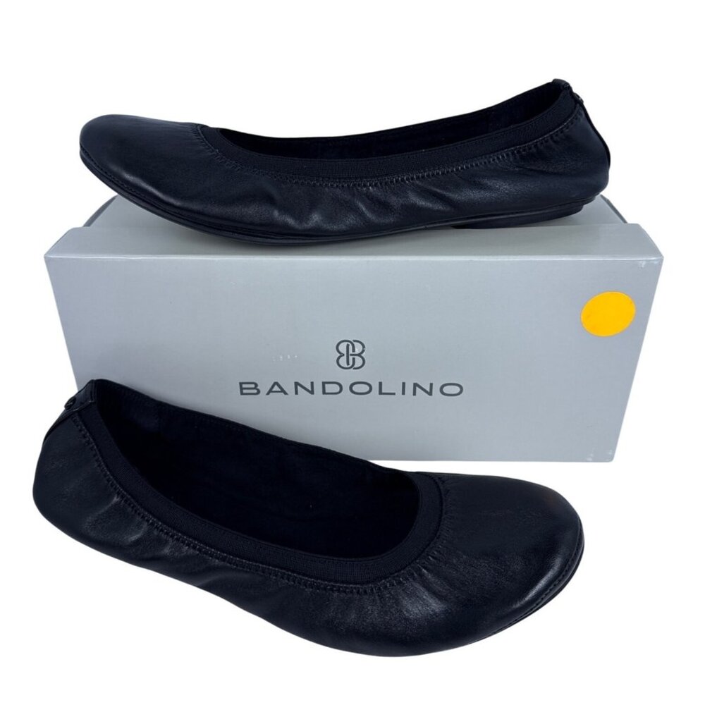 Bandolino Edition (Black Multi Leather) Women's Flat Shoes Size 10.5